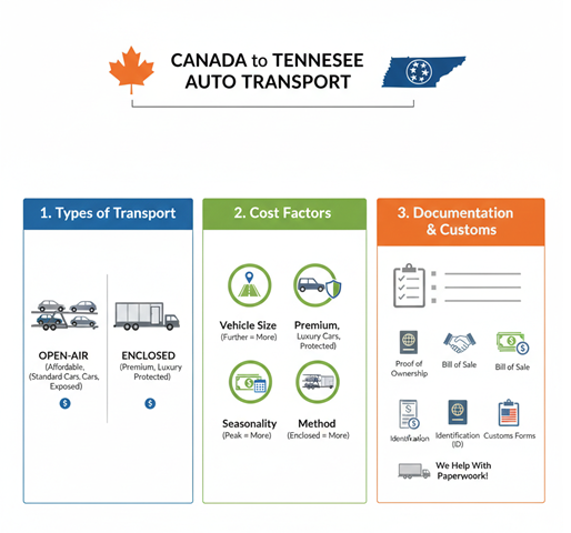 Canada to Tennessee Auto Transport